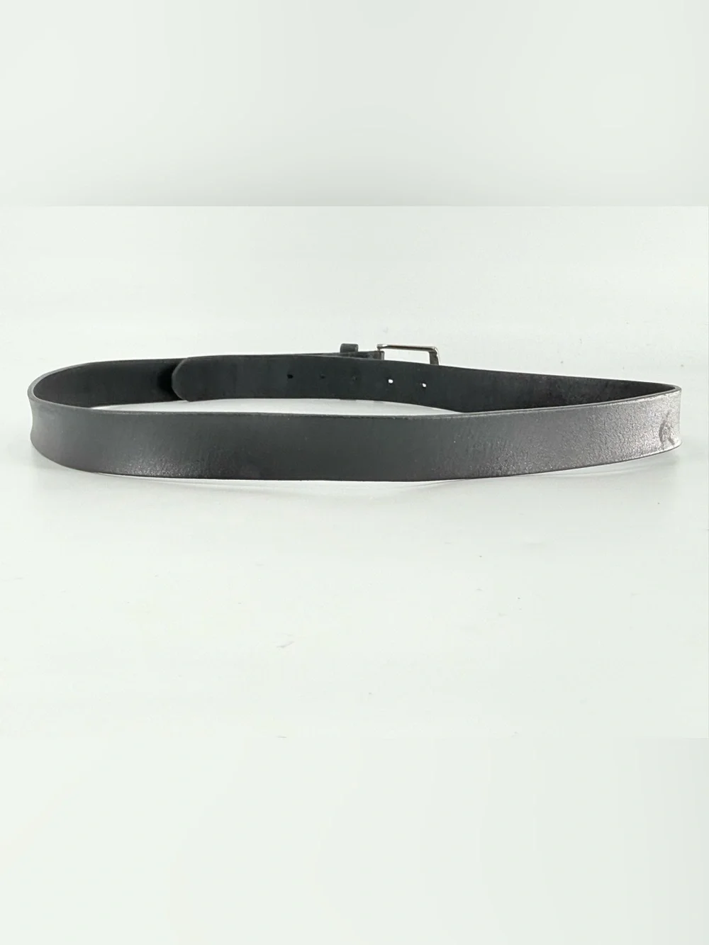 Vintage Men’s Black Leather Belt Made in Italy Casual 90s Y2K 40